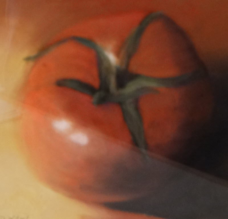 Tomato, a still life pastel painting by Deb Ward